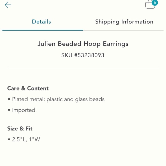 Julien Hoop Earrings - Picture 5 of 5